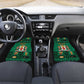 Personalized Afro-Jamaicans Merri Crissmuss Car Mats Coat Of Arms - Xmas