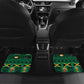 Personalized Afro-Jamaicans Merri Crissmuss Car Mats Coat Of Arms - Xmas