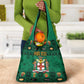 Personalized Afro-Jamaicans Merri Crissmuss Grocery Bag Coat Of Arms - Xmas