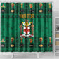 Personalized Afro-Jamaicans Merri Crissmuss Shower Curtain Coat Of Arms - Xmas