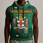 Personalized Afro-Jamaicans Merri Crissmuss Sleeveless Hoodie Coat Of Arms - Xmas - African Pride