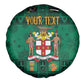 Personalized Afro-Jamaicans Merri Crissmuss Spare Tire Cover Coat Of Arms - Xmas