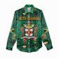 Personalized Afro-Jamaicans Merri Crissmuss Women Casual Shirt Coat Of Arms - Xmas LT18