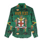 Personalized Afro-Jamaicans Merri Crissmuss Women Casual Shirt Coat Of Arms - Xmas LT18