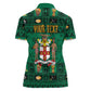 Personalized Afro-Jamaicans Merri Crissmuss Women Polo Shirt Coat Of Arms - Xmas
