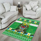 Personalized Afro Tanzania Christmas Area Rug Heri ya Krismasi With Coat Of Arms