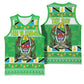 Personalized Afro Tanzania Christmas Basketball Jersey Heri ya Krismasi With Coat Of Arms - African Pride