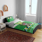 Personalized Afro Tanzania Christmas Bedding Set Heri ya Krismasi With Coat Of Arms