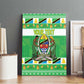 Personalized Afro Tanzania Christmas Canvas Wall Art Heri ya Krismasi With Coat Of Arms