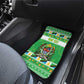 Personalized Afro Tanzania Christmas Car Mats Heri ya Krismasi With Coat Of Arms