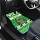 Personalized Afro Tanzania Christmas Car Mats Heri ya Krismasi With Coat Of Arms