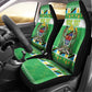 Personalized Afro Tanzania Christmas Car Seat Cover Heri ya Krismasi With Coat Of Arms