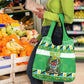 Personalized Afro Tanzania Christmas Grocery Bag Heri ya Krismasi With Coat Of Arms