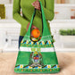 Personalized Afro Tanzania Christmas Grocery Bag Heri ya Krismasi With Coat Of Arms