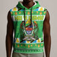Personalized Afro Tanzania Christmas Sleeveless Hoodie Heri ya Krismasi With Coat Of Arms - African Pride