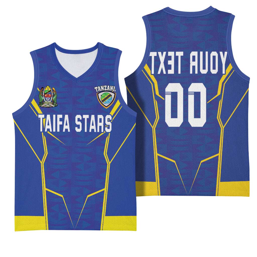 Custom Afro Tanzania Football Basketball Jersey Taifa Stars Go Champion - African Pride