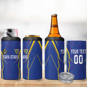 Custom Afro Tanzania Football 4 in 1 Can Cooler Tumbler Taifa Stars Go Champion
