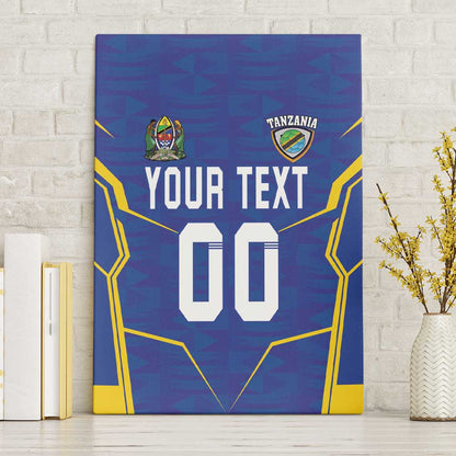 Custom Afro Tanzania Football Canvas Wall Art Taifa Stars Go Champion
