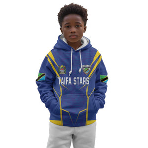 Custom Afro Tanzania Football Kid Hoodie Taifa Stars Go Champion
