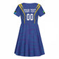 Custom Afro Tanzania Football Kid Short Sleeve Dress Taifa Stars Go Champion