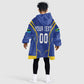 Custom Afro Tanzania Football Kid Wearable Blanket Hoodie Taifa Stars Go Champion
