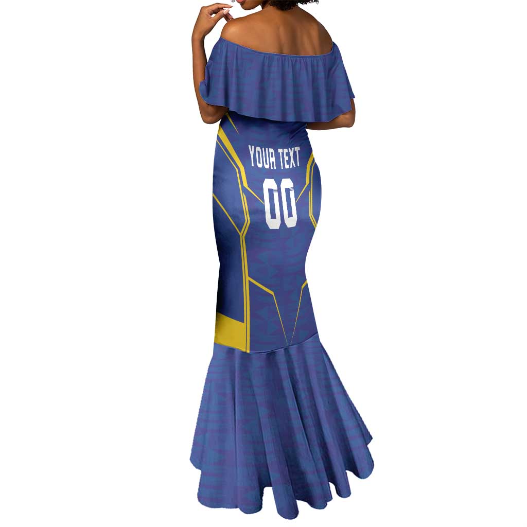 Custom Afro Tanzania Football Mermaid Dress Taifa Stars Go Champion