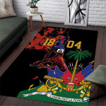 Afro-Haitians Negre Marron Area Rug Libete Egalite Fratenite - African Pride