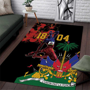 Afro-Haitians Negre Marron Area Rug Libete Egalite Fratenite - African Pride