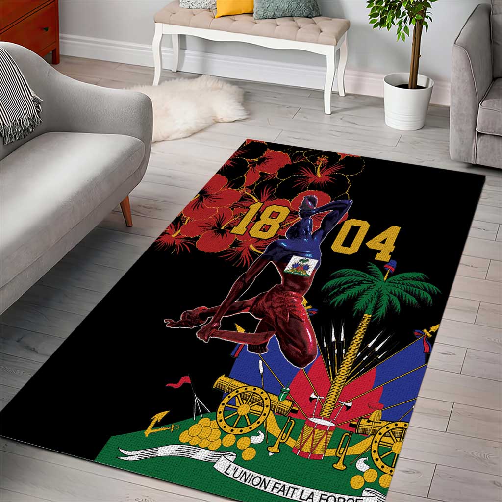 Afro-Haitians Negre Marron Area Rug Libete Egalite Fratenite - African Pride
