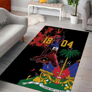 Afro-Haitians Negre Marron Area Rug Libete Egalite Fratenite - African Pride