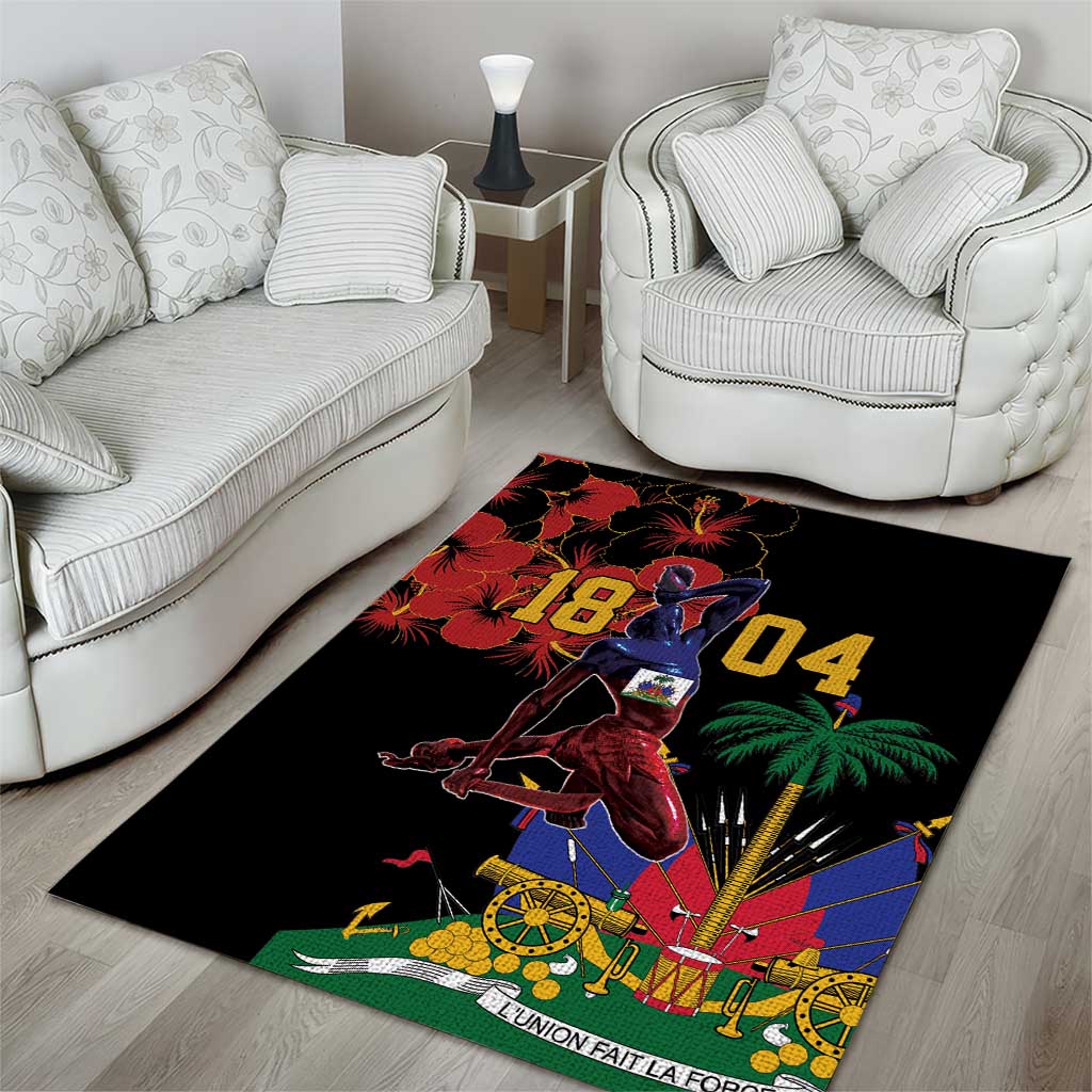 Afro-Haitians Negre Marron Area Rug Libete Egalite Fratenite - African Pride