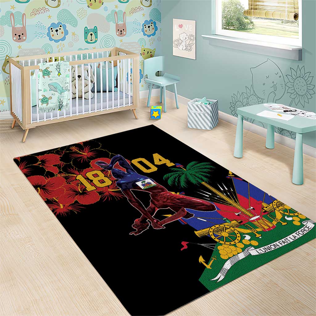 Afro-Haitians Negre Marron Area Rug Libete Egalite Fratenite - African Pride