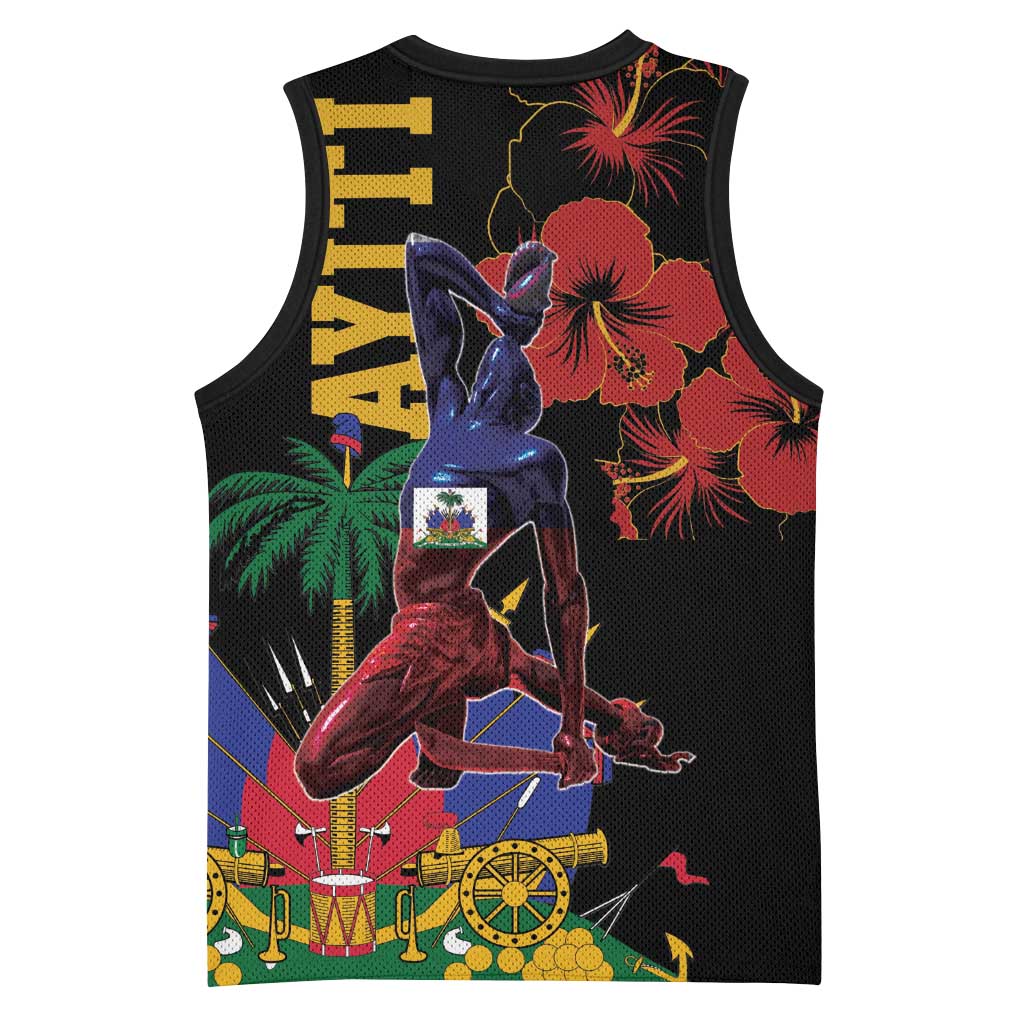 Afro-Haitians Negre Marron Basketball Jersey Libete Egalite Fratenite - African Pride