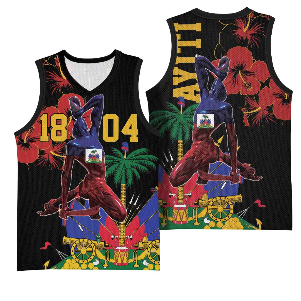 Afro-Haitians Negre Marron Basketball Jersey Libete Egalite Fratenite - African Pride