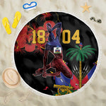 Afro-Haitians Negre Marron Beach Blanket Libete Egalite Fratenite - African Pride