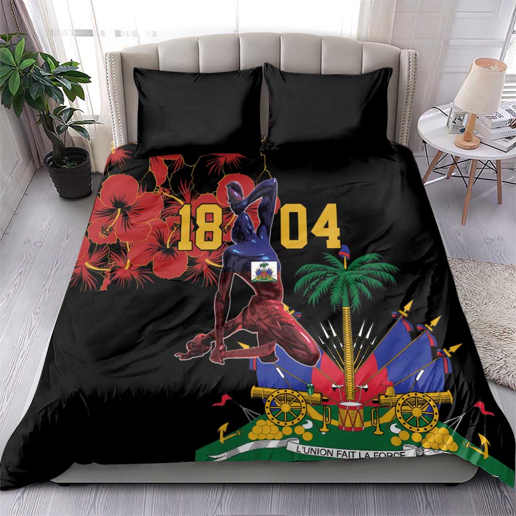 Afro-Haitians Negre Marron Bedding Set Libete Egalite Fratenite - African Pride