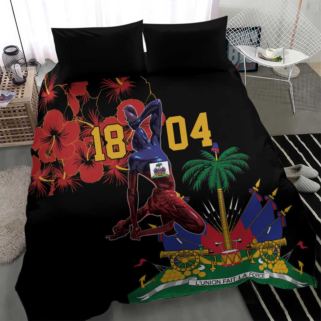 Afro-Haitians Negre Marron Bedding Set Libete Egalite Fratenite - African Pride