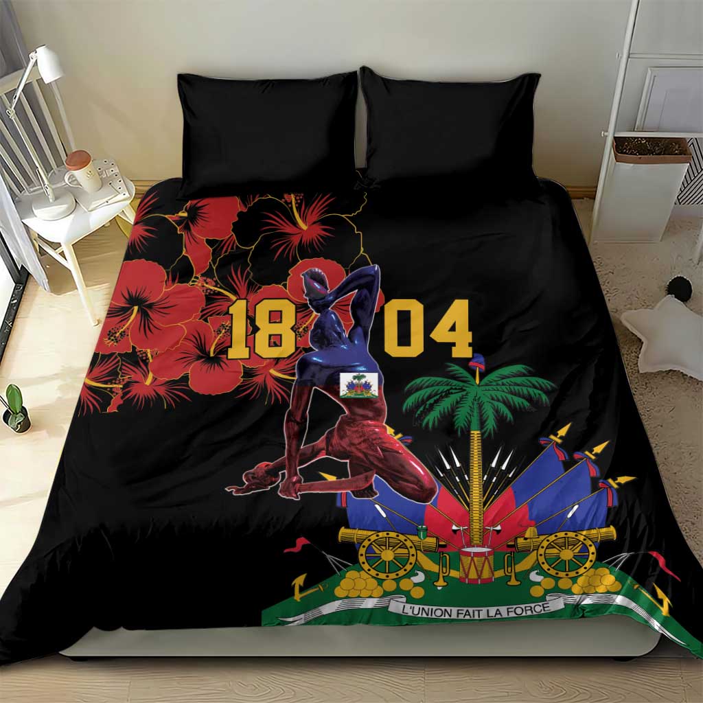 Afro-Haitians Negre Marron Bedding Set Libete Egalite Fratenite - African Pride