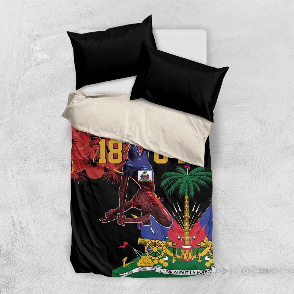 Afro-Haitians Negre Marron Bedding Set Libete Egalite Fratenite - African Pride