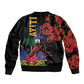 Afro-Haitians Negre Marron Bomber Jacket Libete Egalite Fratenite - African Pride