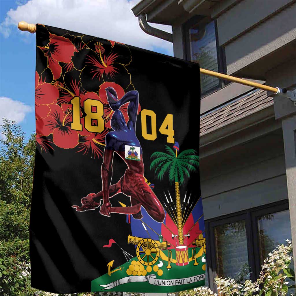 Afro-Haitians Negre Marron Garden Flag Libete Egalite Fratenite - African Pride