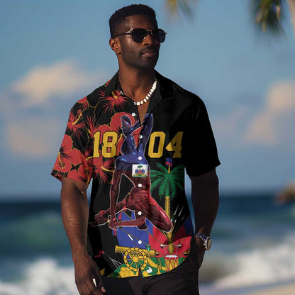 Afro-Haitians Negre Marron Hawaiian Shirt Libete Egalite Fratenite - African Pride