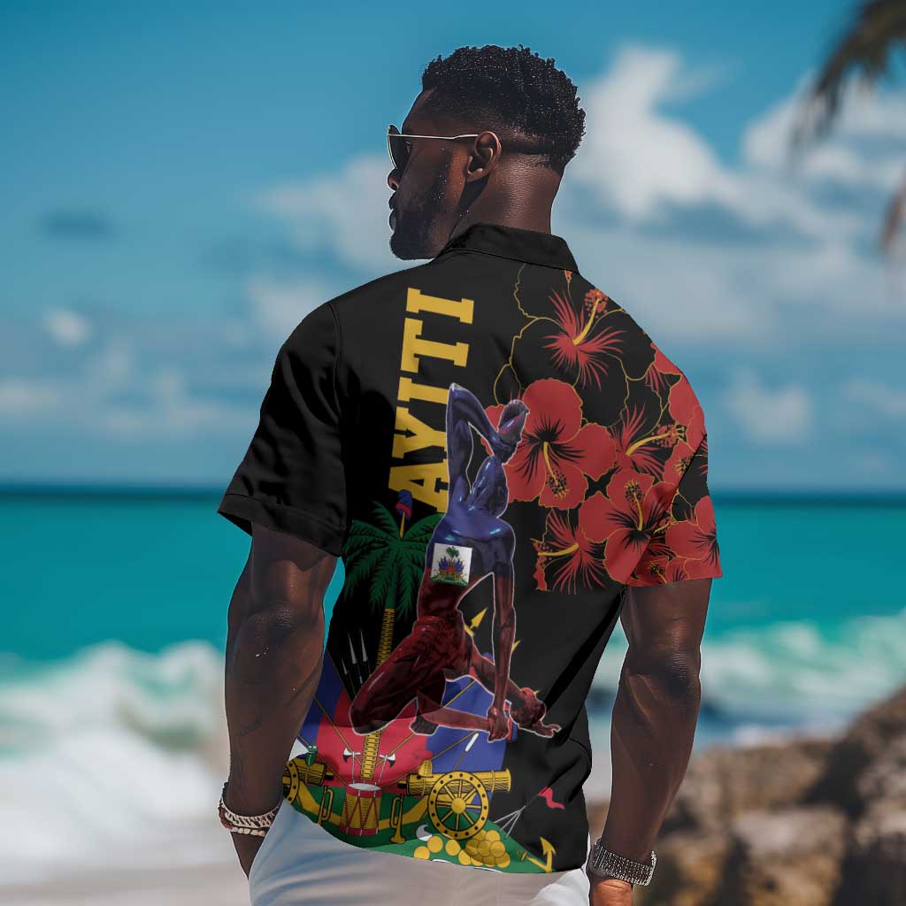 Afro-Haitians Negre Marron Hawaiian Shirt Libete Egalite Fratenite - African Pride