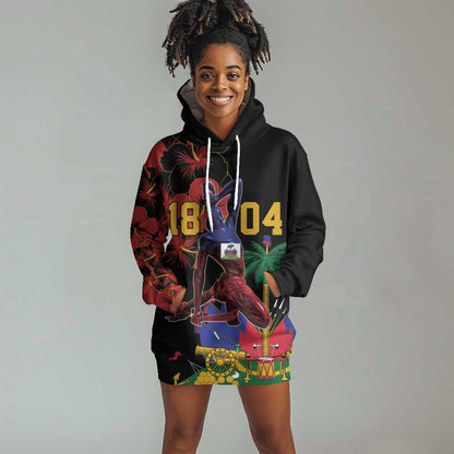 Afro-Haitians Negre Marron Hoodie Dress Libete Egalite Fratenite - African Pride