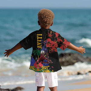 Afro-Haitians Negre Marron Kid Hawaiian Shirt Libete Egalite Fratenite - African Pride