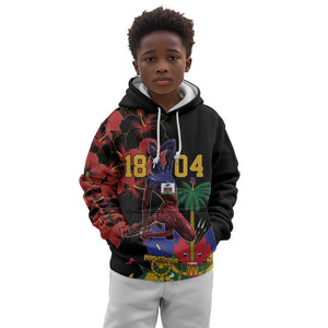 Afro-Haitians Negre Marron Kid Hoodie Libete Egalite Fratenite - African Pride