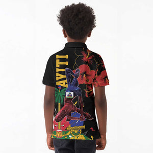Afro-Haitians Negre Marron Kid Polo Shirt Libete Egalite Fratenite - African Pride