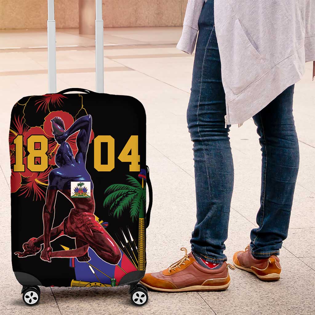 Afro-Haitians Negre Marron Luggage Cover Libete Egalite Fratenite - African Pride