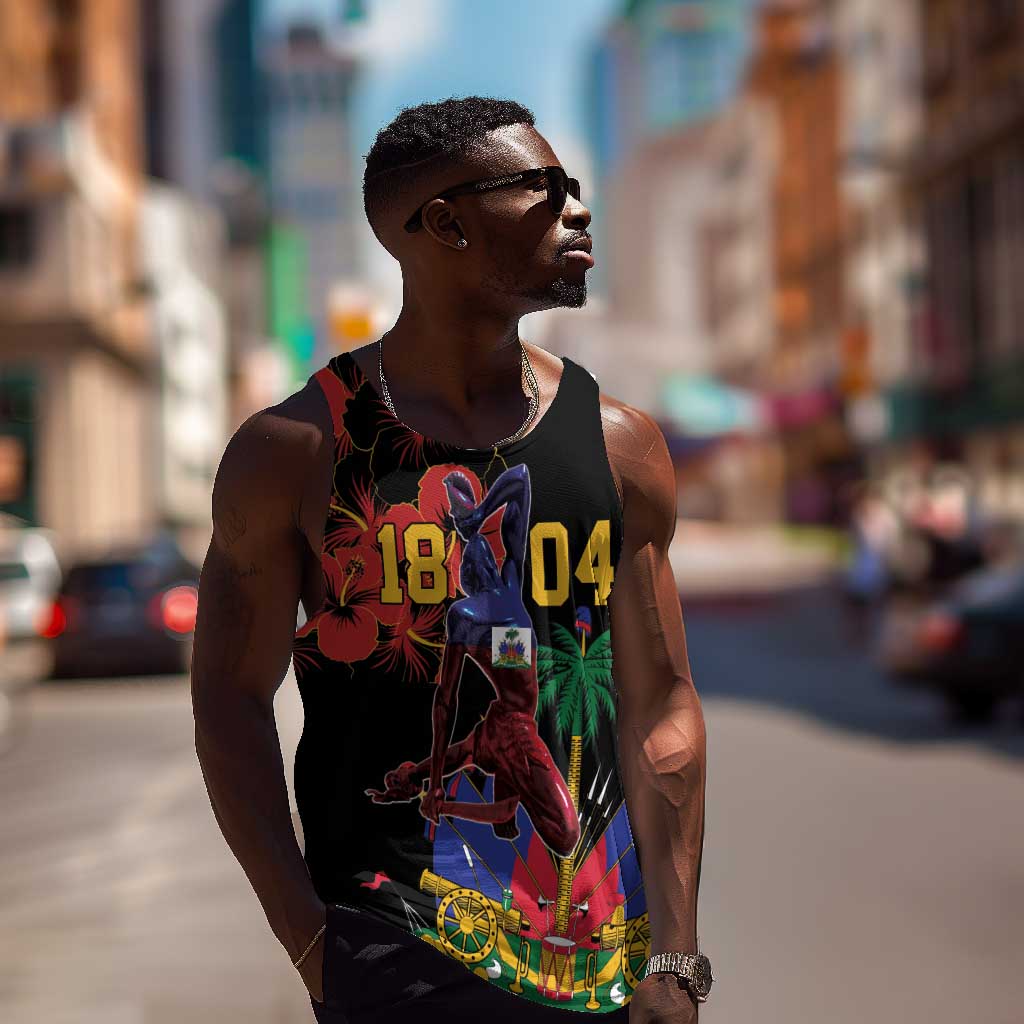 Afro-Haitians Negre Marron Men Tank Top Libete Egalite Fratenite - African Pride