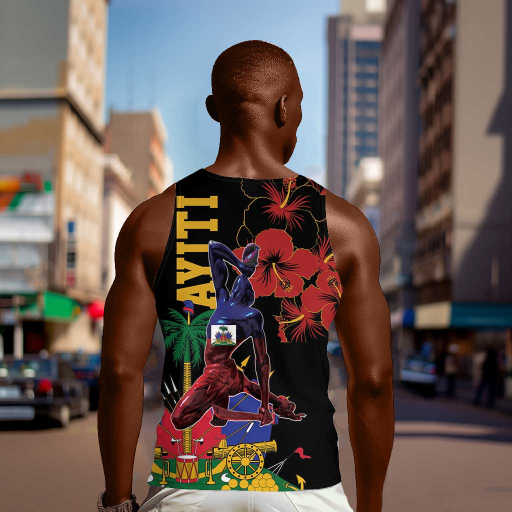 Afro-Haitians Negre Marron Men Tank Top Libete Egalite Fratenite - African Pride